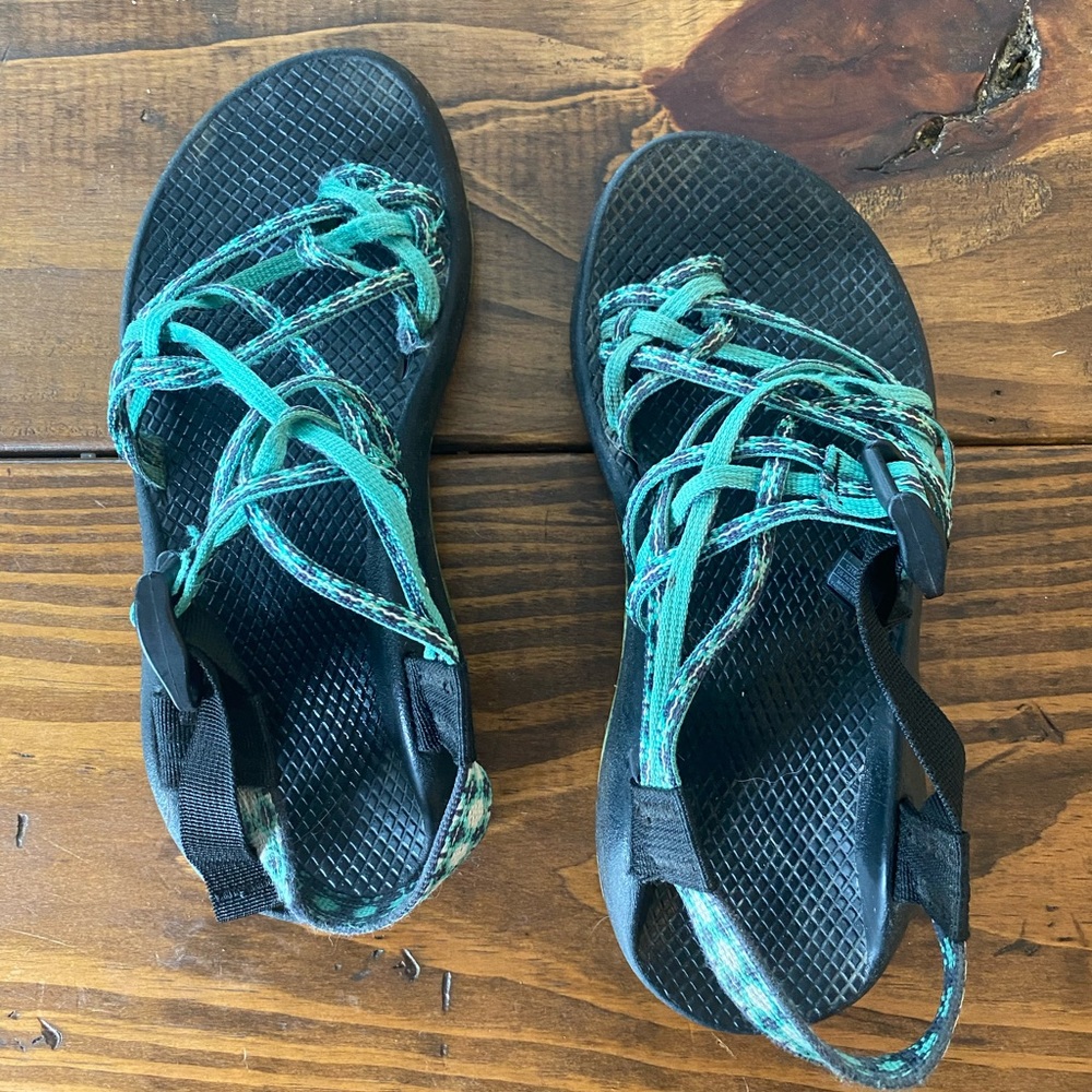 Chaco Hiking Sandals Womens Size 7 ZX/3 Classic Mint Green Walking Active